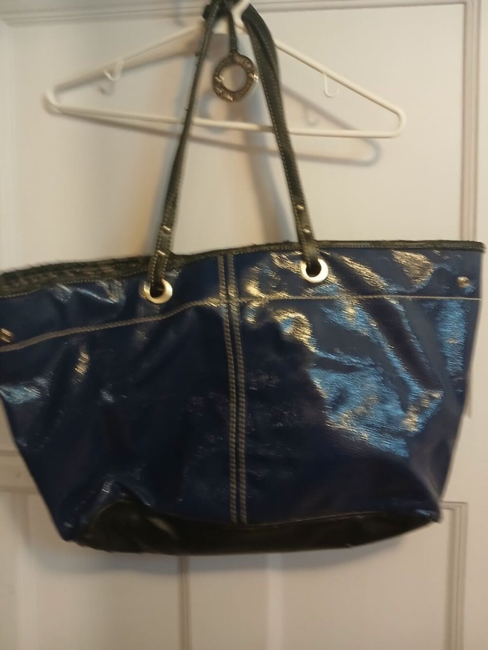 Womens Dark Blue Purse Bag